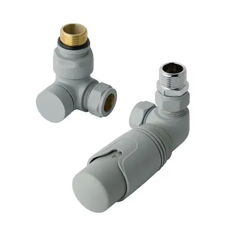 TRV Rad Valve Corner Matt Grey