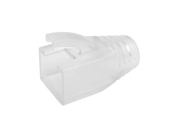 [25MMC.UK4580C] RJ45 Cat6A/7 Boots Clear **Each**