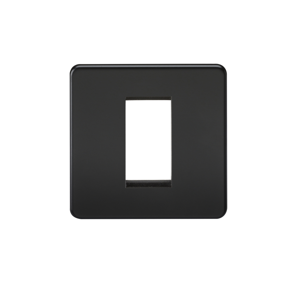 [25MLCMb.M11] ML ScrLess BLk.Matt 1g 1Module Plate SF1GMB