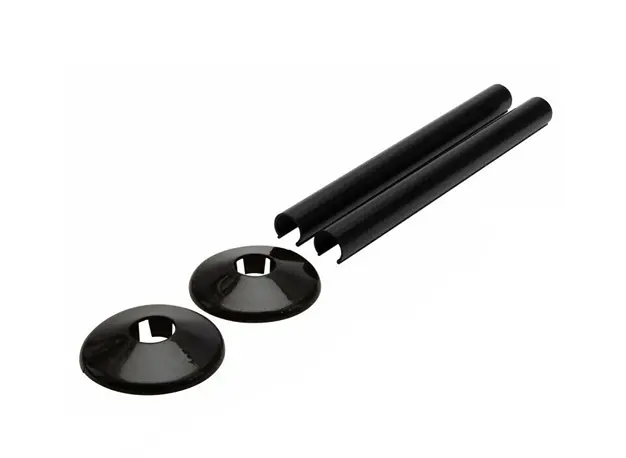 [11XVP15.ACSNB/K2] Pipe Sleeve and Cover Kits (Pair)15mm Black 