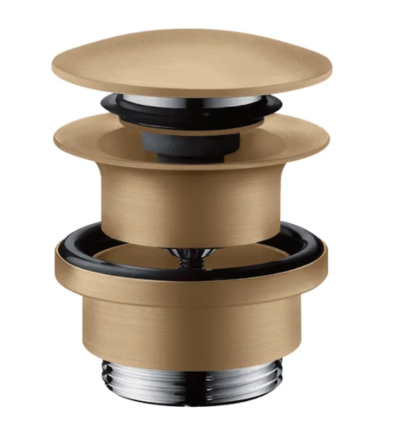 [412WAHg.51300140] Basin Waste Push Open HG ✶BruBronze