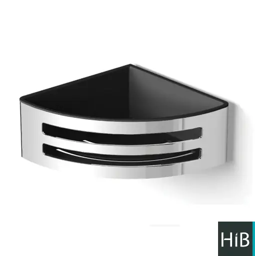 Corner Single Basket With Tray Chrome