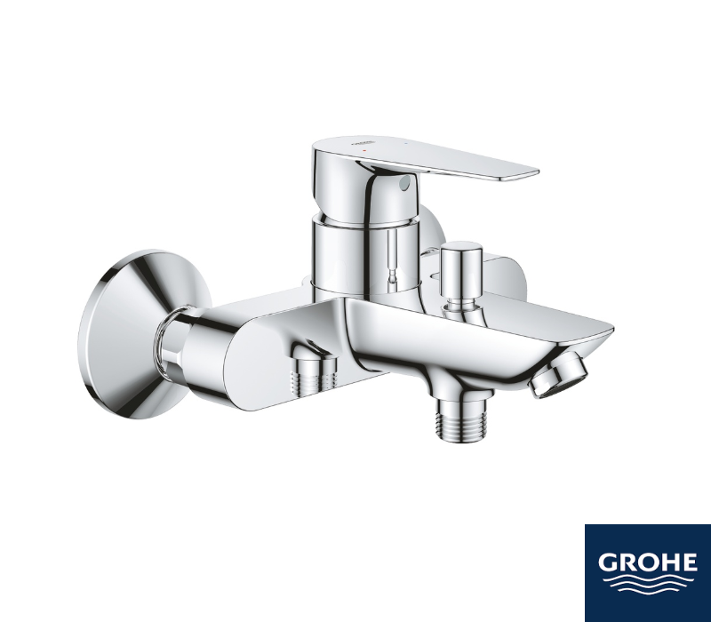 [423Gr.23604] BauEdge Square Bath Shower Mixer