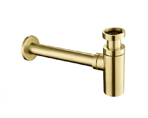 [412TAJt.23775BBR] Bottle Trap Brushed Brass Vos