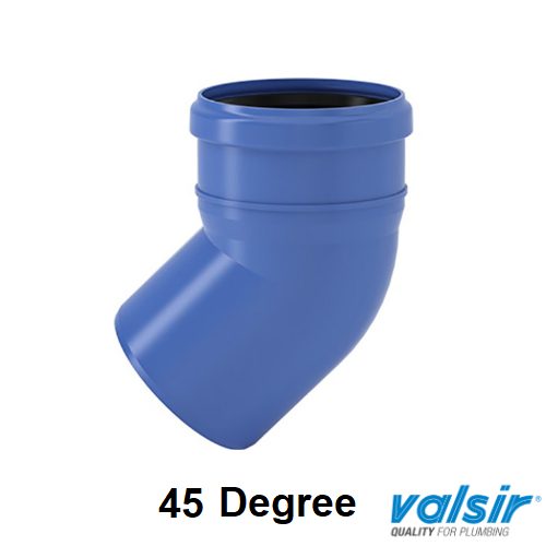 [12VS3B41] Acoustic 75mm Bend 45° SSkt Blue VS0650435