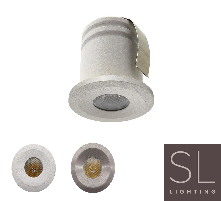 [29MMR0401SL-ELLA] Marker 1w CW 25mm 40K BS/WH IP64 2y