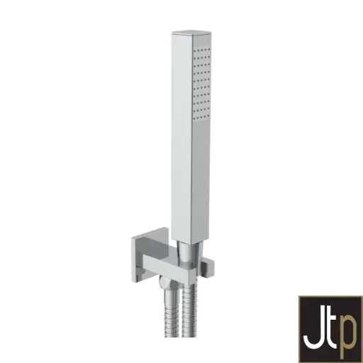 Square Handset,Outlet & Holder ◭Chr