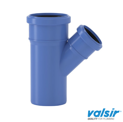 [12V6FC42] Acoustic 160mm Red Tee 2Skt 45° 100mm Blue VS0650617