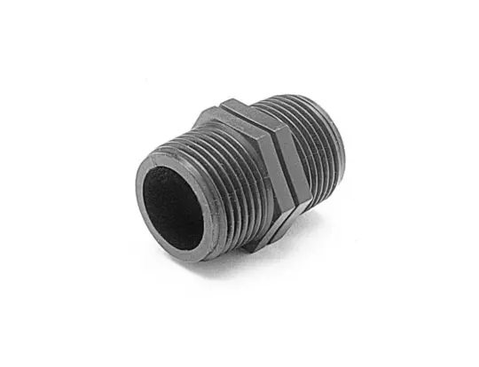 [11MPC66MM] Mdpe PP BSP Nipple 1"Mi x1"Mi