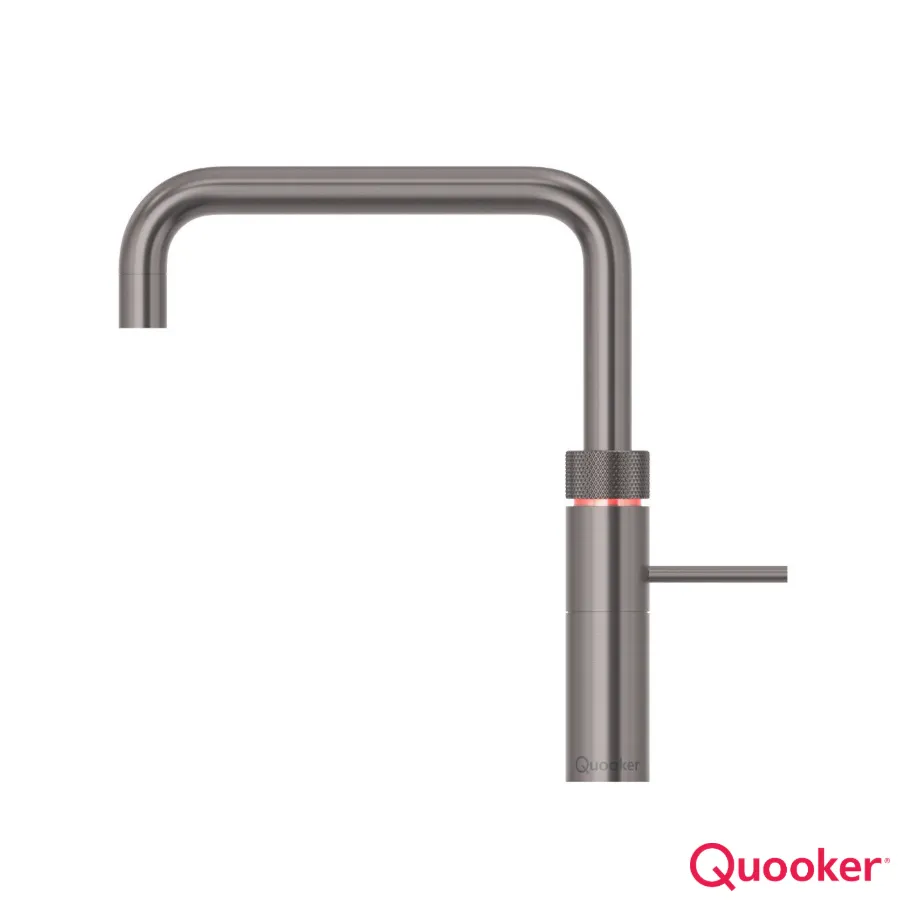 [34Q3FS.GM] Quooker Fusion *3in1* Square Gunmetal  -Tap + PRO3-EQ B tank