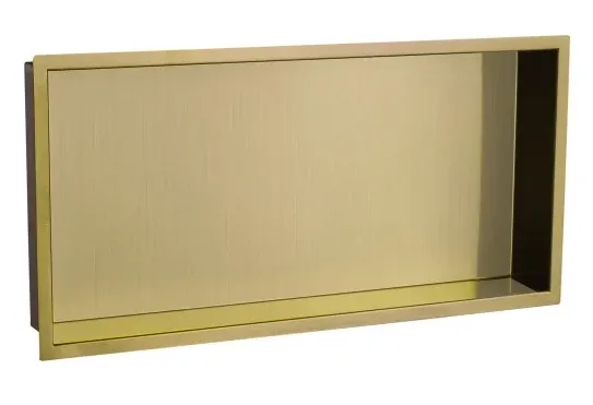Shower Niche 600x300mm BruBrass