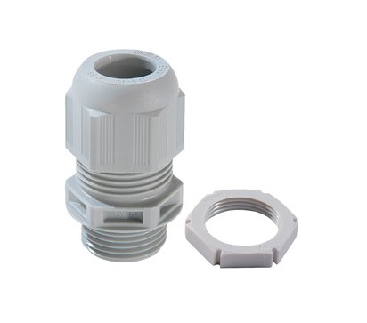 [24GM20g-pk10] Gland Pack+Nut 20mm IP68 Gy M20 Pk10