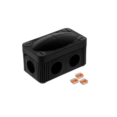 [24JBWiB049Wago] Wiska 85x49x51mm Mini Rect Inc Wago Bk