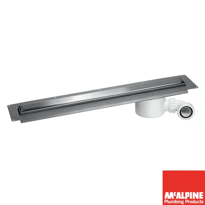 [432W🅼ᶜCD600OB] McA Wetroom Linear 60cm Brushed SlimLine🅼ᶜCD600-O-B