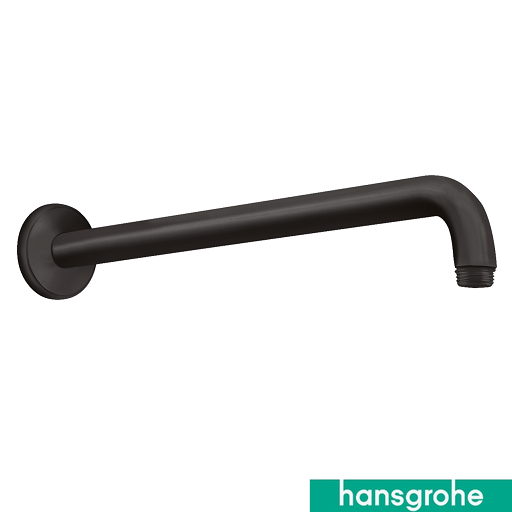 Shower Arm Wall 389 RD plate Black Matt