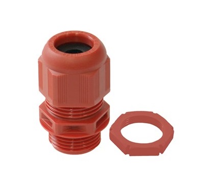 [24GM20R-PK10] Gland Pack+Nut 20mm IP68 Red M20 Pk10