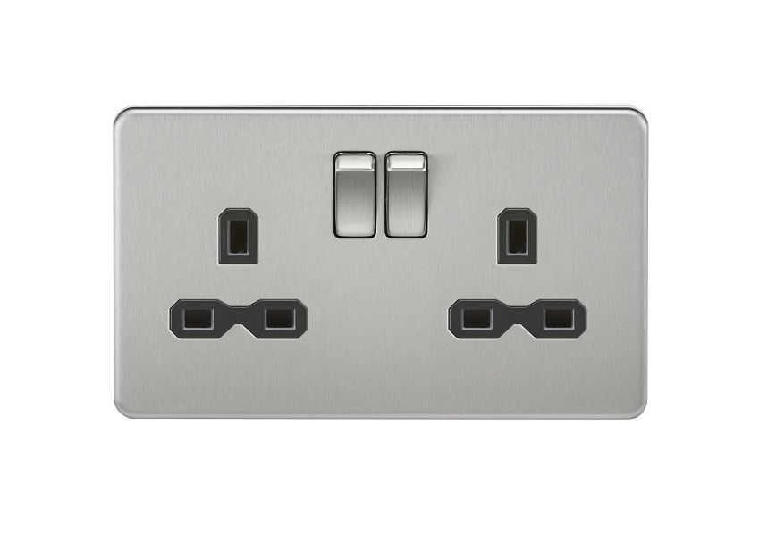 [25MLCSc.32B] ML ScrLess BruChr Socket 2g Sw SFR9000BC