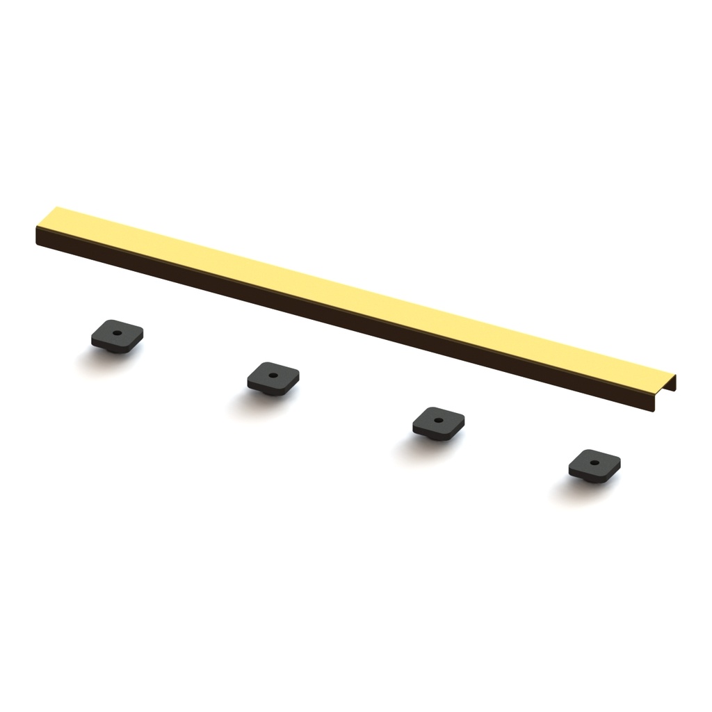 [432WAb.EMTW251082] Linear 60cm Drain Cover Brushed Brass