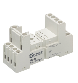 [274R230V.BaseЄ] Relay Base 230v (Req Relay Head) RB8S OR RB8R