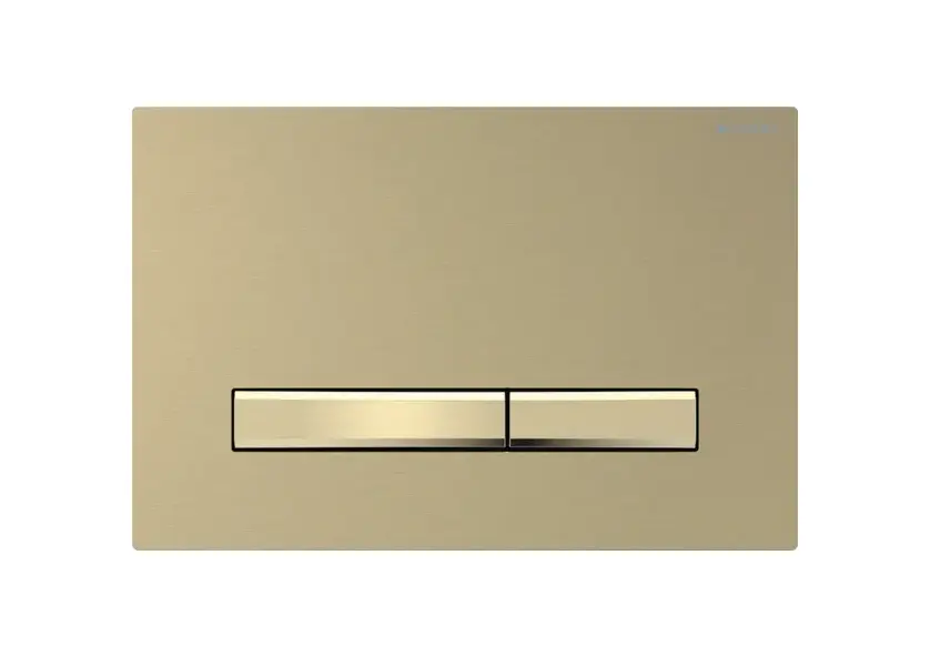 [459Gb.115672QF2] Sigma50 Square Flush Plate Brass