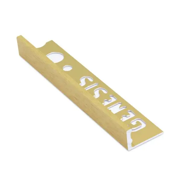 Tile Trim L 10mm Brushed Brass ESA100.90