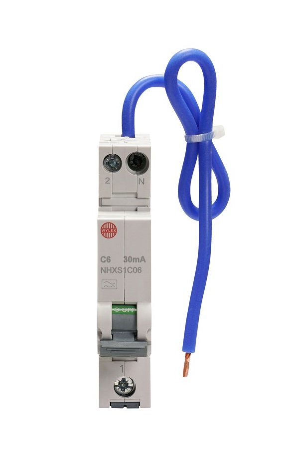 Wylex RCBO 6a C curve 6ka◍NHXS1C06