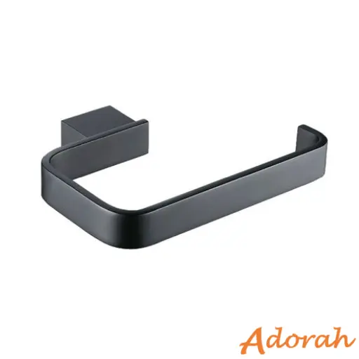 [48Af.DxB31K●] Deco Square Toilet Roll Holder●M.BLk