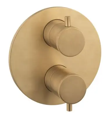 MPRO Industrial 2Way TrimSet Brushed Brass