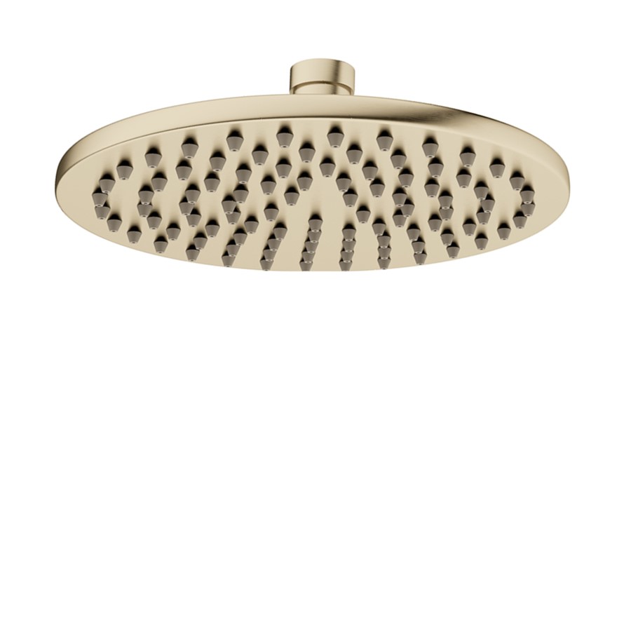 MPRO Industrial Shower Head 200mm⛌ Brushed Brass EasyClean