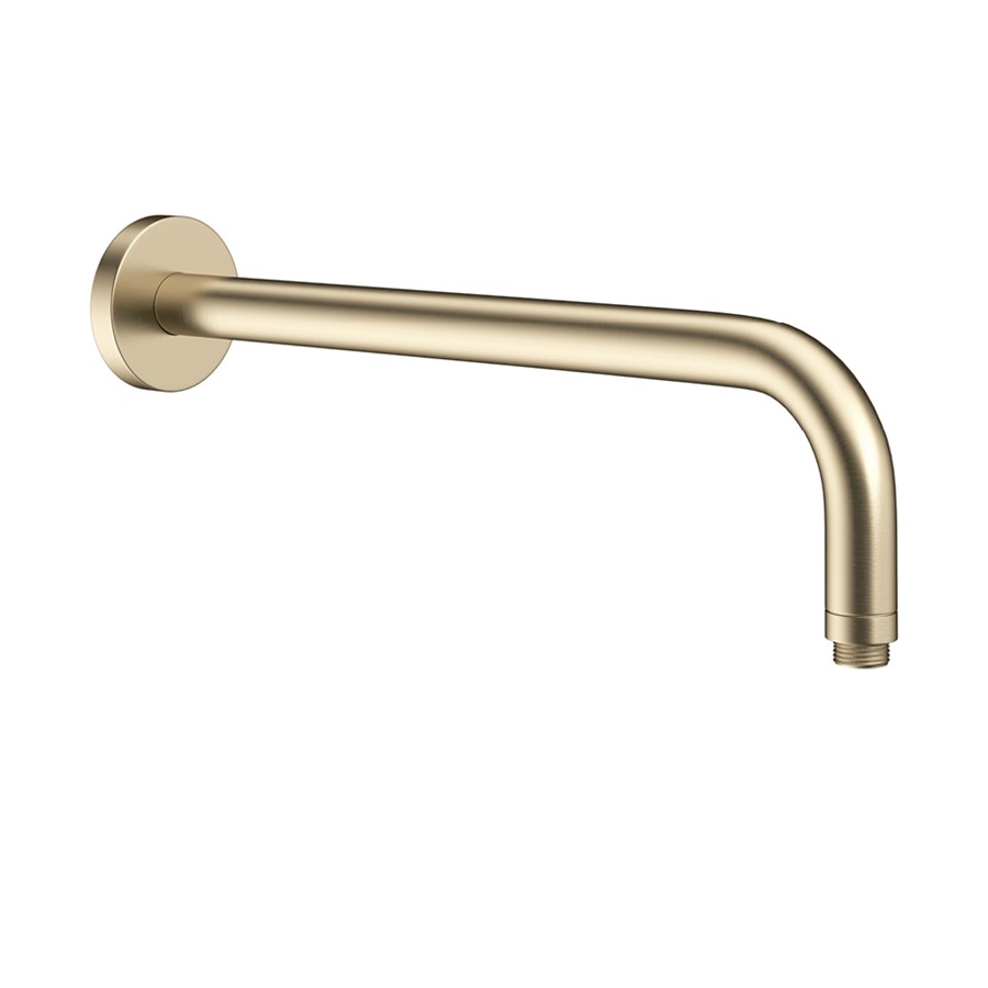MikePro Industrial Shower Arm Wall 330 Brushed Brass⛌