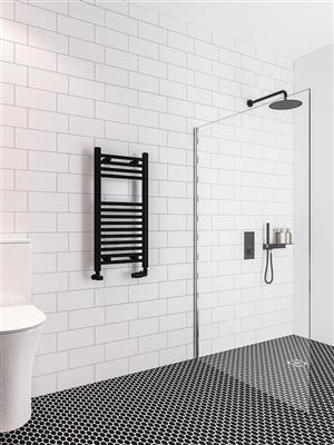 Wingrave 800x400 Towel Rail Black