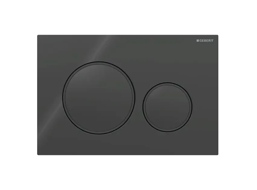 Sigma 20 Round Flush Button Blk/Matt blk /Blk