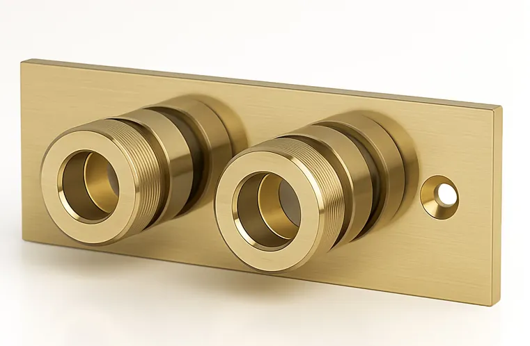 Shower Douche Plate 45x15mm ◈BruBrass