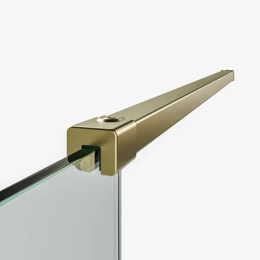 [43JBbLk.BB1N] Lakes GlassToWall Brace Bar Brushed Nickel◇
