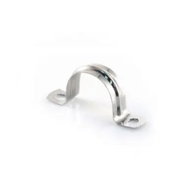 Saddle Pipe Clip Chrome 15mm