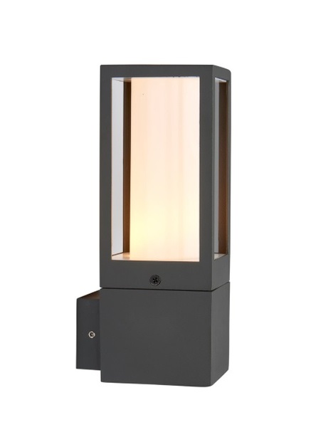 [29W0s.99548] Wall Lantern SQ Down BK gu10 Sxb