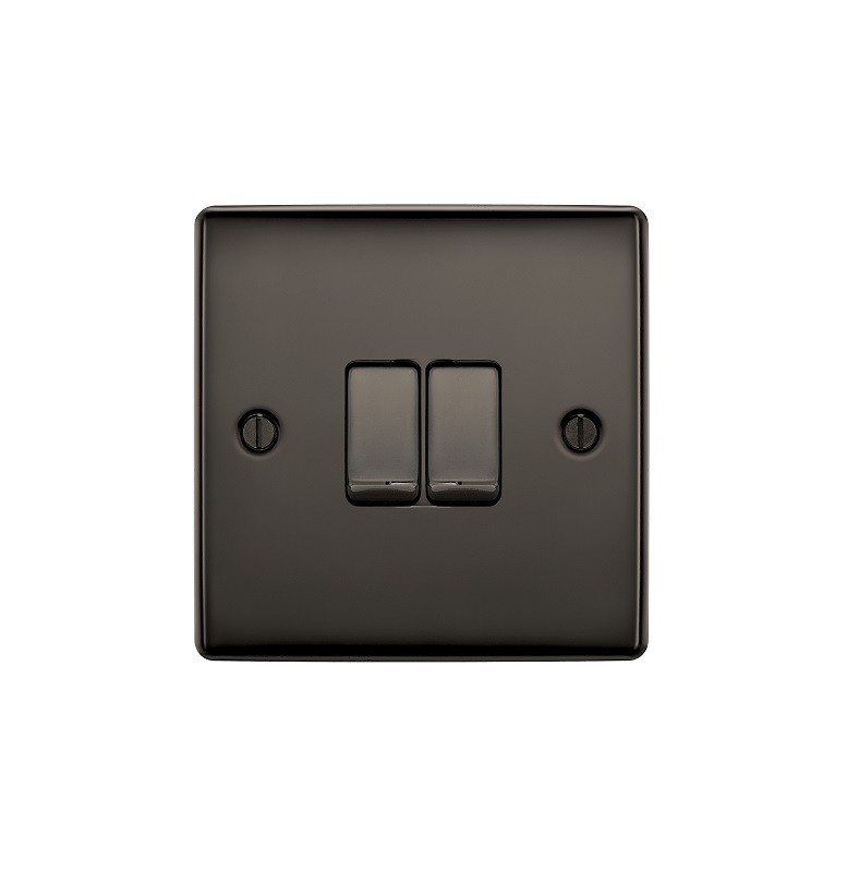 Switch 2g 2w Bg BL-Nickel Raisd NBN42