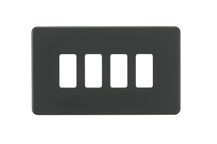 [25MLCMn.Gp14] ML ScrLess Anthra Grid FacePlate 4g GDSF004AT