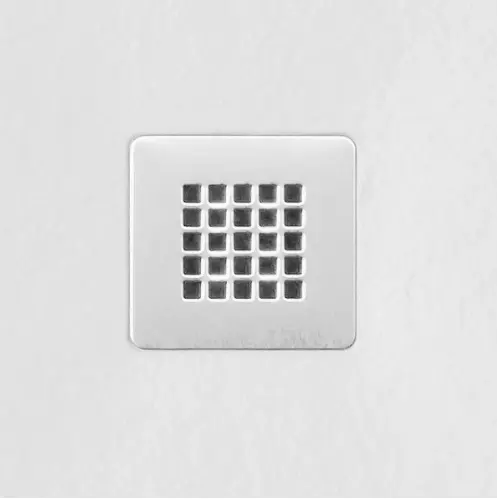 [413Ti.TRG901WS] Giorgio2 Shower Waste Grate Cover Square Slate White