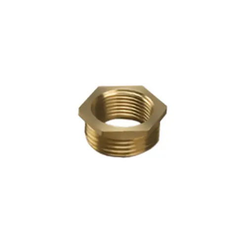 [11jb21d] Brass Hex Bush 1/4" x 1/8"