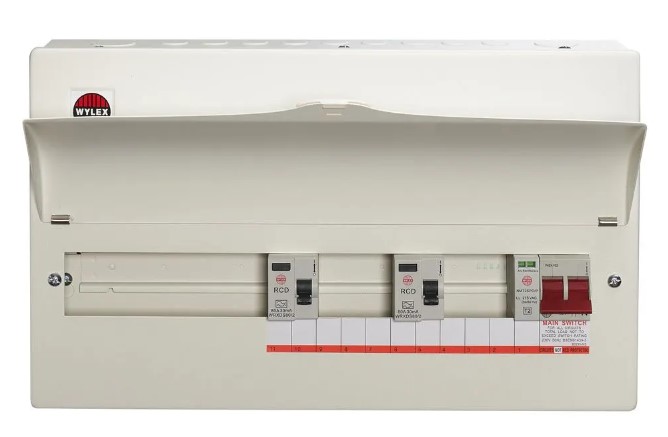 [271814◍WNM1769] Wylex CU 14w 18ᵗʰ2RCD+SPD WNM1773/1, inc 3x6a, 2x16a, 5x32a