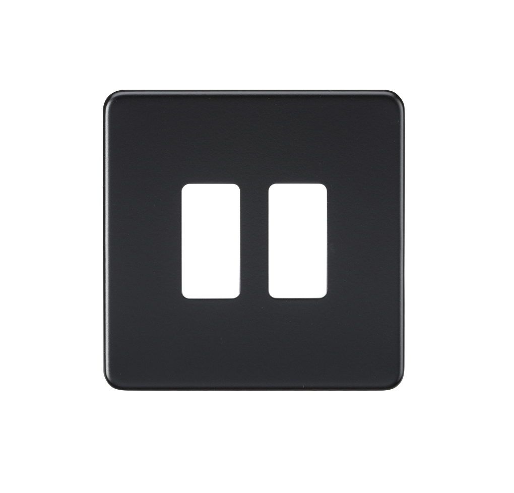 ML ScrLess BLk.Matt 2g Grid Plate GDSF002MB