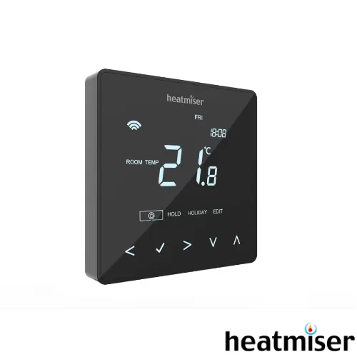 🕐+©° Prog RoomStat Neo BLK Wifi (No Hub Req)