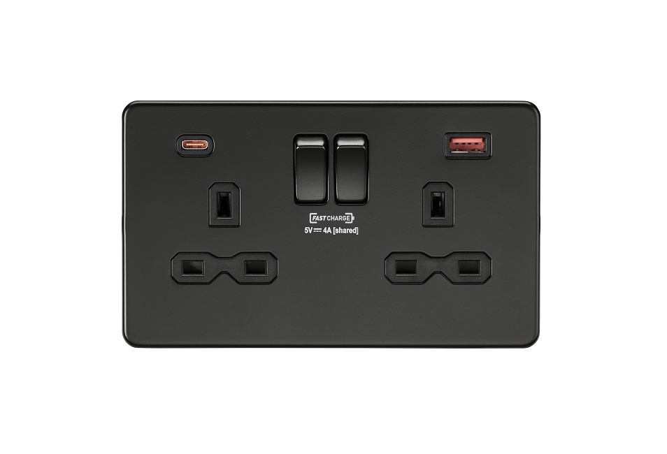 [25MLCMb.3c2A] ML ScrLess BLk.Matt D.Skt Usb.AC SFR9940MBB