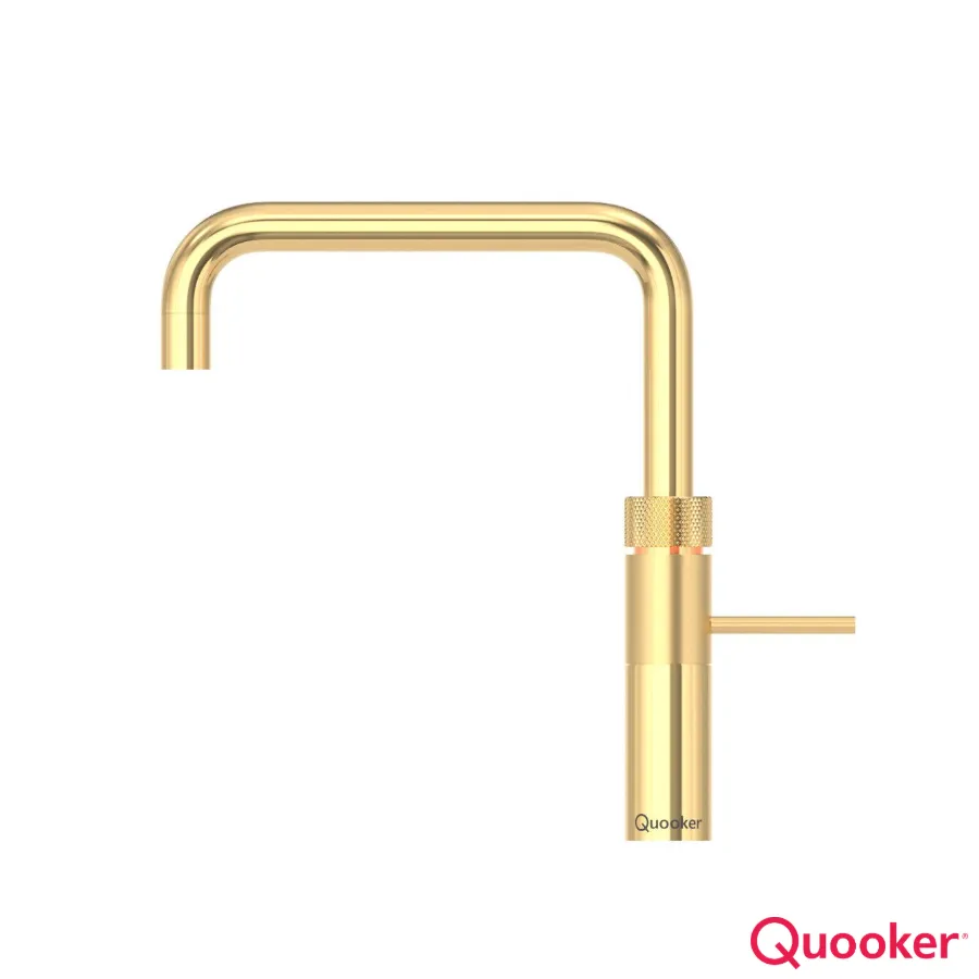 [34Q3FS.GD] Quooker Fusion *3in1* Square Gold  Tap + PRO3-EQ B tank