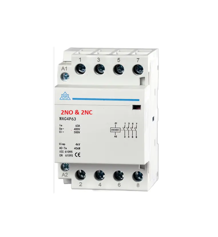 Wced Contactor 4P 25A 230V ⨈ 2nc2no