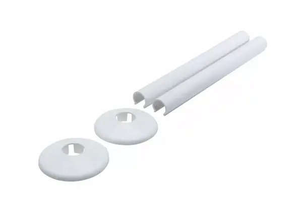[11XVP15.ACSNW/K2] Pipe Sleeve and Cover Kits (Pair)15mm White 