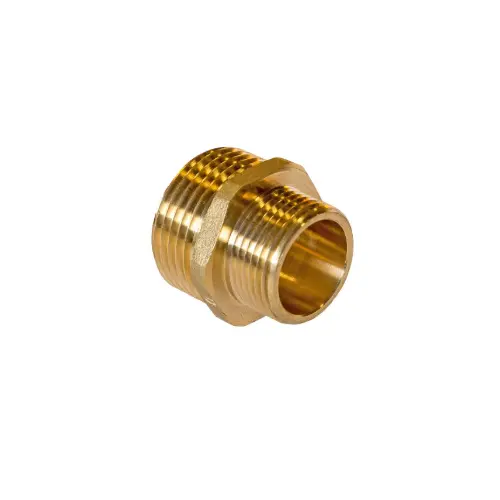 Brass Reducing Nipple M x M 1 1/2" x 1 1/4"
