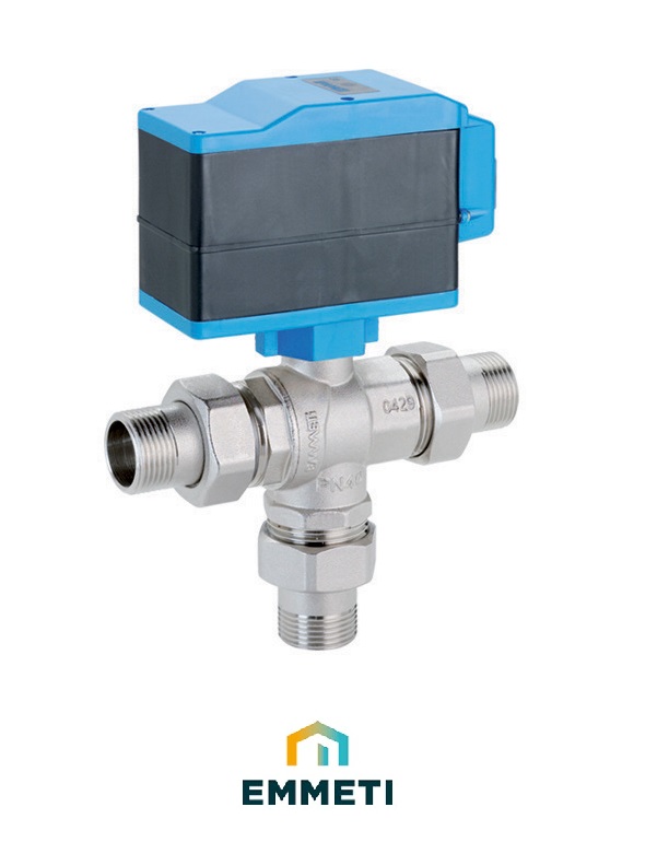 ⌂ Emmeti Diverter Valve 3 Port 11/2" Mu x Mu 01425712