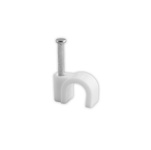 Cable Clip 9mm WH 100pc